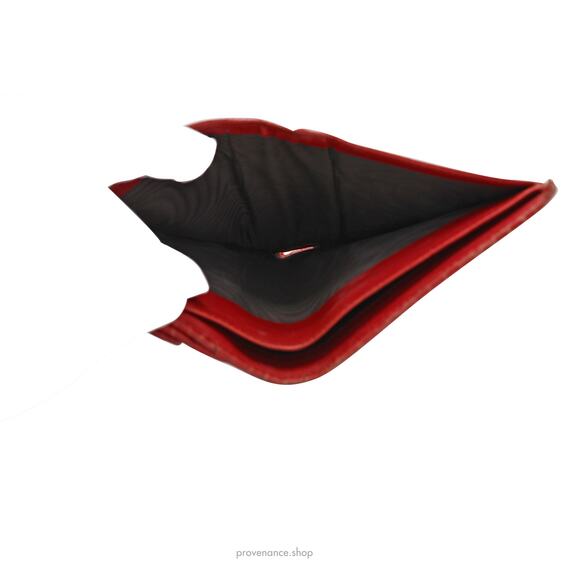 🔴 Gucci Bamboo Trifold Wallet - Red Crocodile Leather - Picture 15 of 15